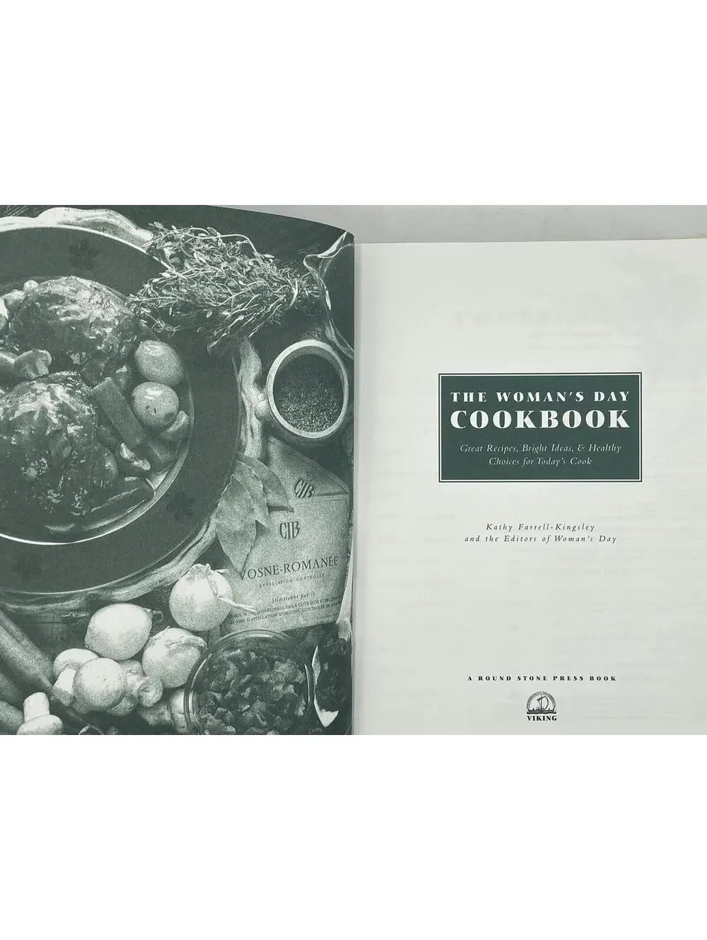 Vintage Woman's Day Cookbook, 1995, Illustrated Recipes